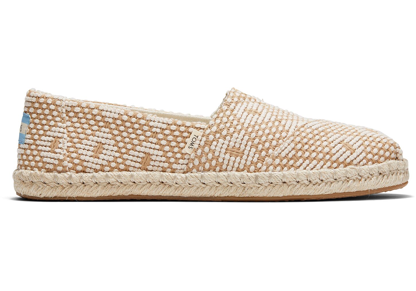 Toms Geometric Diamond Woven - Womens Alpargata Espadrilles - Beige - NZ - 607195XVI